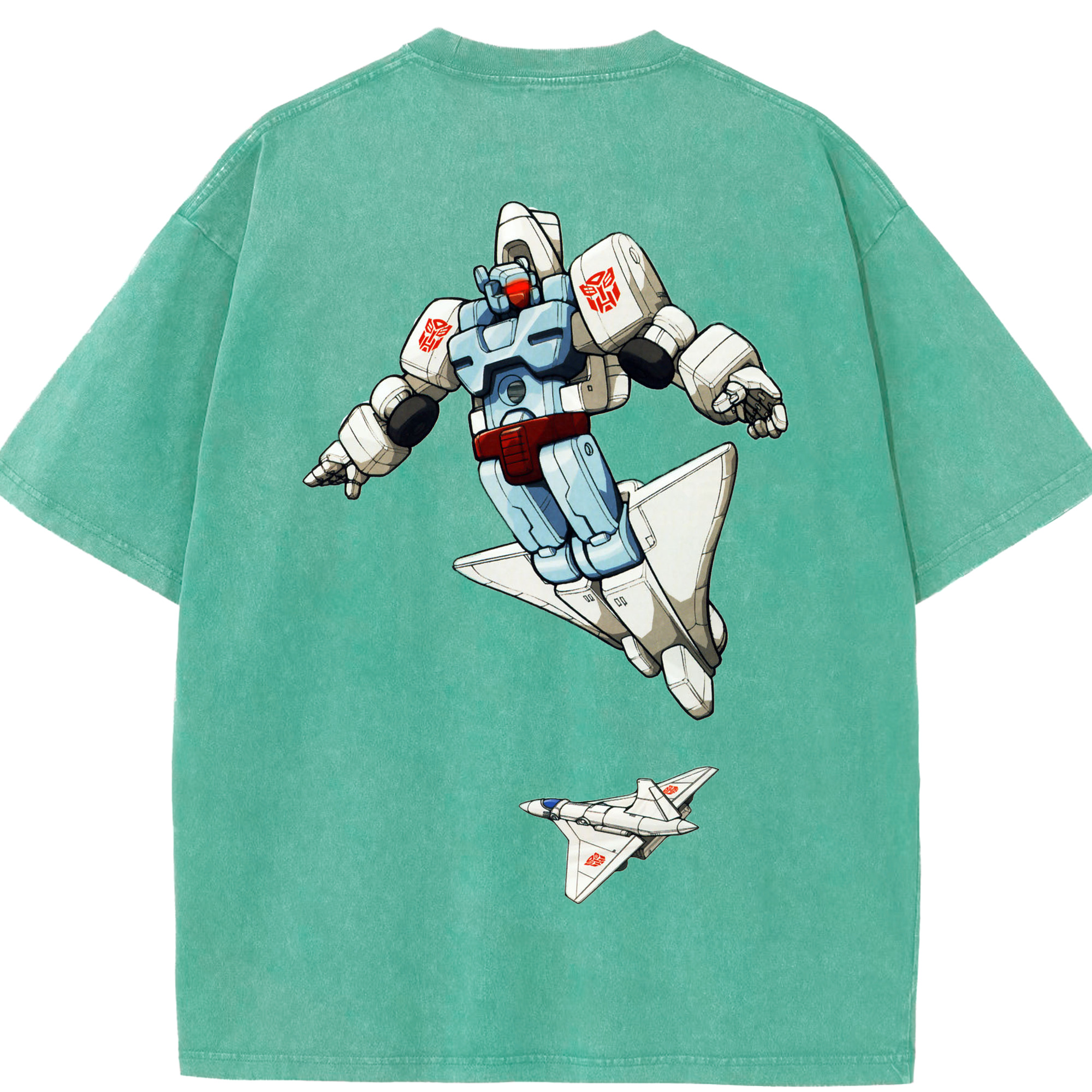 （画像用）  綿100% ヴィンテージ風 半袖Tシャツ（背面プリント）